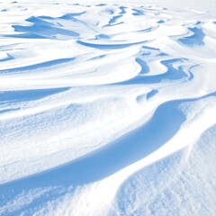 Frozen wind patterns on snow
