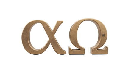 Alpha and Omega Symbols A Symbolic Representation of Beginning and End.