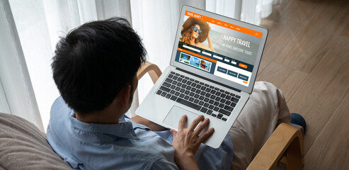 Online travel agency website for modish search and travel planning offers deal and package for...