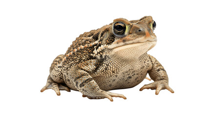 Obraz premium Closeup of a toad showcasing its brown and tan skin and distinct eyes.