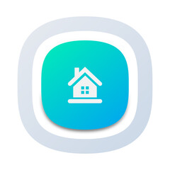 Fototapeta premium Home Navigation Icon for Custom Web Applications 