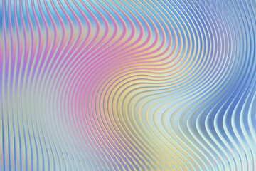 Holographic wavy abstract background