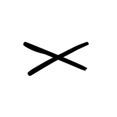 Cross out the line