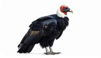 Fototapeta premium california condor isolated on white background