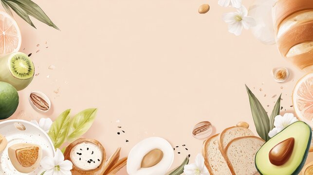 Fresh food border design
