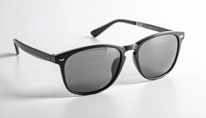 Classic black sunglasses offering stylish eye protection for sunny days, perfect for fashion and outdoor activities