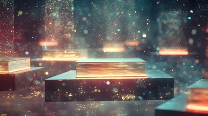 Abstract platforms display
