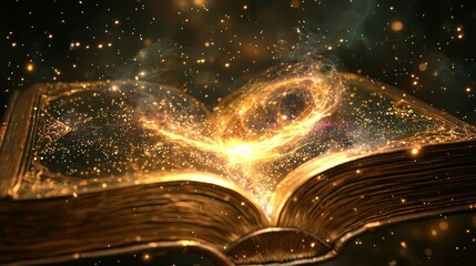 Magic book illustration