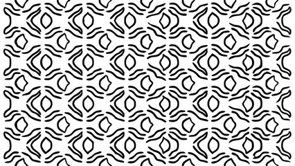 	Bold Hand-Drawn Ethnic Tribal Seamless Pattern