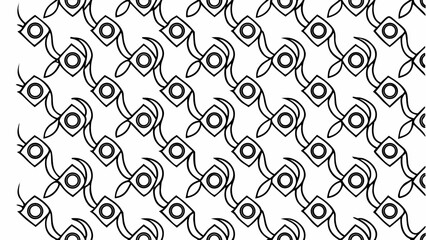 Abstract Hand-Drawn Diagonal Seamless Pattern