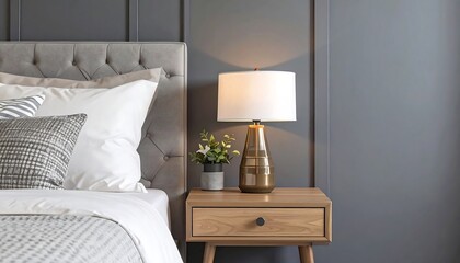 Bedroom scene with modern style