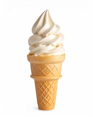 Ice Cream Cone on white background