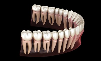 Fototapeta premium Detailed Human Dental Anatomy Model