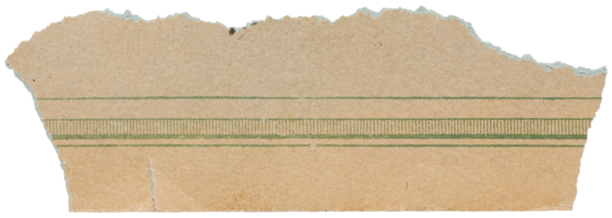 Piece from old faded vintage book page, torn scrap of paper with green pattern isolated for design