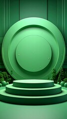 Green 3D product display