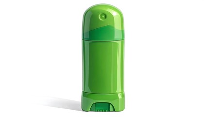 Green deodorant stick bottle