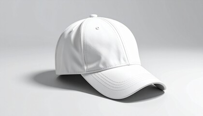 Simple White Baseball Cap A Versatile and Clean Sportswear Accessory