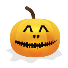 Halloween Pumpkin,  Orange pumpkin with spooky scary