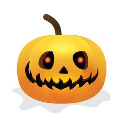 Halloween Pumpkin,  Orange pumpkin with spooky scary