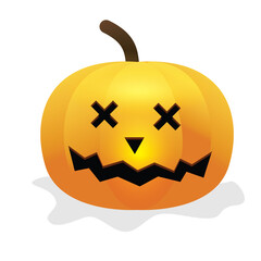 Halloween Pumpkin,  Orange pumpkin with spooky scary