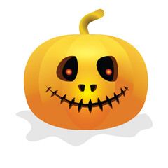 Halloween Pumpkin,  Orange pumpkin with spooky scary