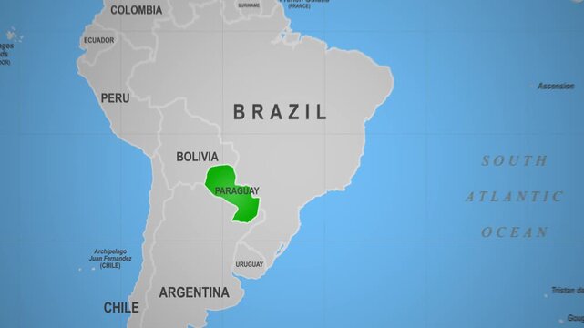 Paraguay aerial countryside farmland fields and river landscape