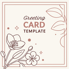 Abstract geometric shapes and lines with bold color accents and text elements
