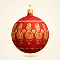 high quality vector image of a Christmas ornament (ball)
