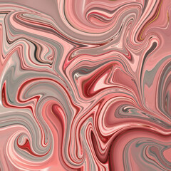 Fototapeta premium Vivid abstract swirl in pink tones, fluid marble texture with modern artistic energy, ideal for creative backgrounds and fashion prints. Golden keywords: abstract, swirl, marble, texture, modern.