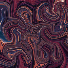 Red-brown swirl abstract with rich marble textures and artistic fluid lines, creating a modern dynamic background for art, design, or fashion use.