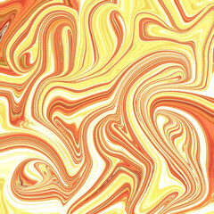 Bright abstract swirl in golden yellow and orange tones, perfect for modern background, art, or textile design. Abstract, swirl, pattern, background, texture.