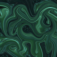 Abstract green swirl texture with fluid marble pattern, modern digital art background, perfect for design, wallpaper, or creative projects. Golden keywords: abstract, swirl, green, pattern, texture