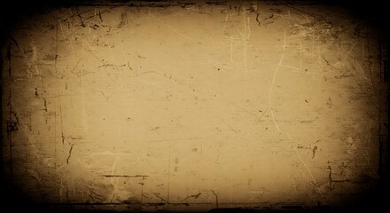 Aged textured background with vintage grunge appearance and dark vignette edges
