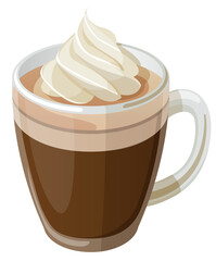 Cup of Black Coffee, PNG with transparent background (no background).
