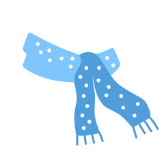 winter scarf vector icon