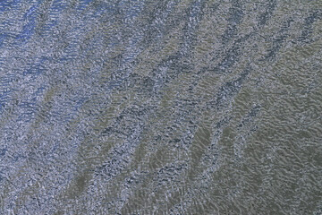 Beautiful close up river water surface. Close-up of water with calm ripples.