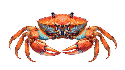 crab on white