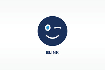 BLINK vector, icon or logo sign isolated symbol illustration