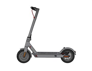 Modern Electric Scooter Design Outline