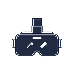 Vr headset representing virtual reality technology with sleek modern lines and futuristic feel. featuring stunning details and textures.