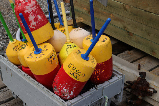 Lobster Buoys, Coastal Maine (PR)