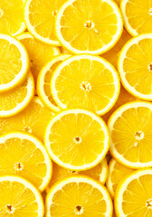 Obraz premium Lemon Slice Background