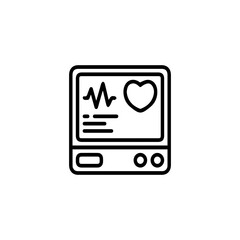 Heartbeat Monitor Icon