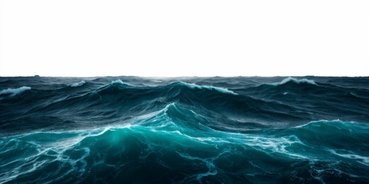 Dramatic Stormy Ocean Waves with Dark Clouds on Transparent Background
Powerful Seascape with Turbulent Waves and Storm Sky – Isolated Background