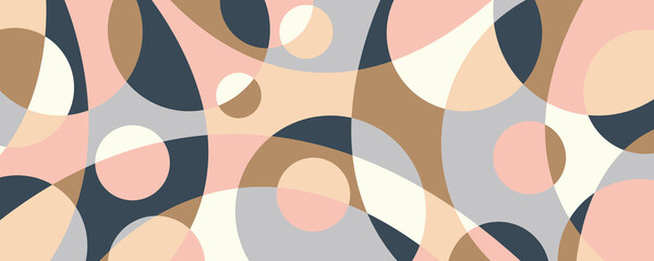 Colorful abstract background design. Hand drawn lines art template banner and cover.