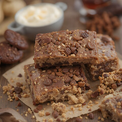 Decadent protein bars for health conscious snackers