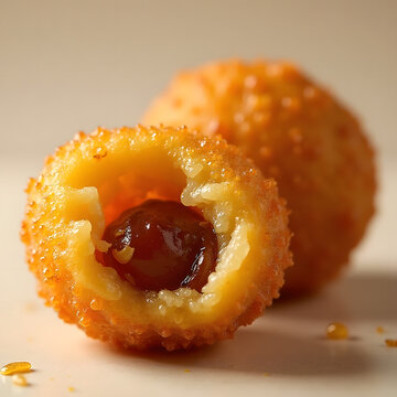 Misro Fried Cassava Balls with Palm Sugar Filling
