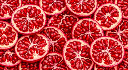 Pomegranate Slice Background