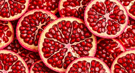 Pomegranate Slice Background