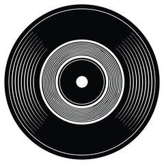 vinyl record flat design vector illustration on wh (1).eps